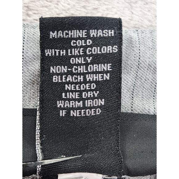 Lane Bryant Striped High Rise‎ Slim Leg Ankle Pants Size 22 Gray Stretch Office - Picture 5 of 10